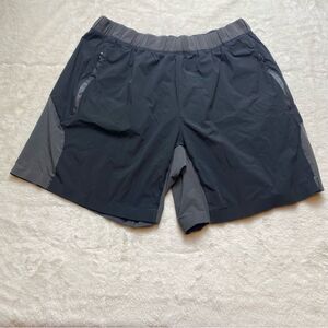 Lululemon Gray and Black Surge Athletic Shorts